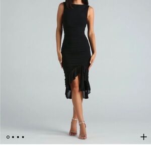 Elegant Black Sleeveless Dress